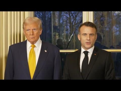 President-elect Trump, French President Macron meet at Elysee Palace in Paris (Dec. 7, 2024)