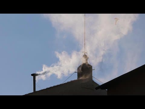VIDEO: White smoke emerges as new pope has been chosen