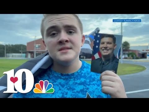 Florida teenager runs mile for fallen Knox Co. Deputy Tucker Blakely