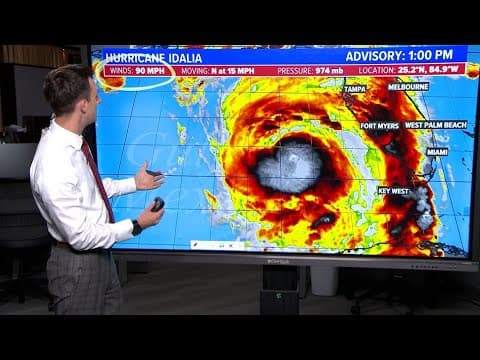 Tropical update: Hurricane Idalia rapidly gaining strength in the Gulf