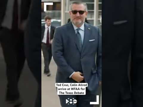 VIDEO: Ted Cruz, Colin Allred arrive at WFAA for The Texas Debate