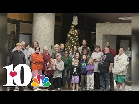 Memorial tree decorated for people who have died from an overdose