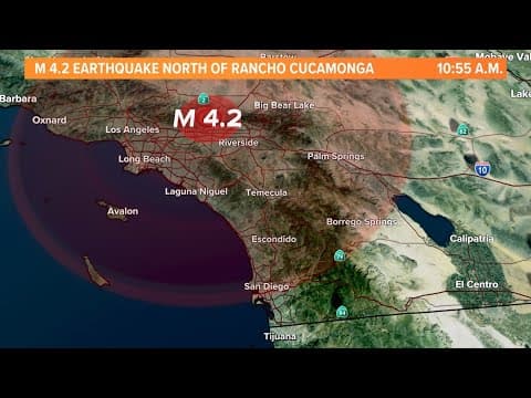 Did you feel it? 4.2 magnitude earthquake near Rancho Cucamonga felt across San Diego County