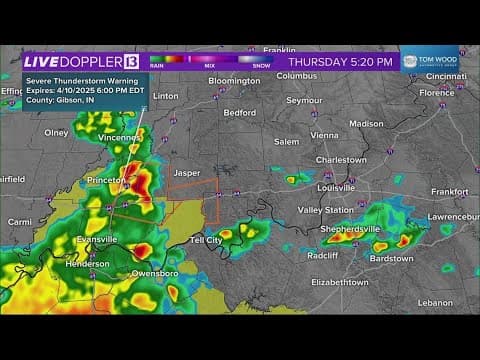 Live Doppler 13 Forecast | 5 p.m. update, April 10, 2025