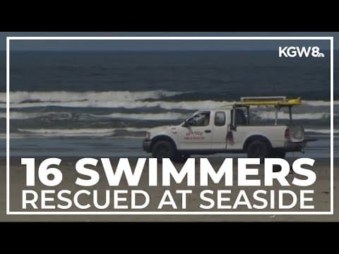 Seaside fire crews rescue 16 swimmers over the weekend