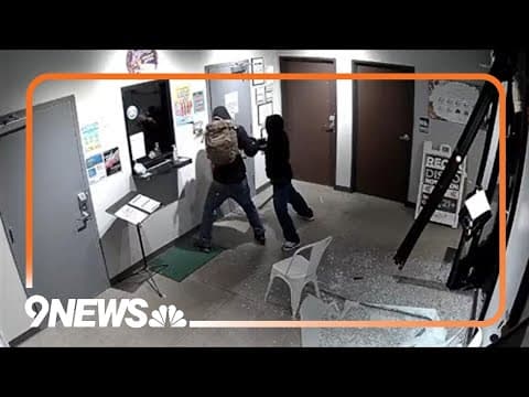 RAW: Burglary caught on camera at Commerce City marijuana business