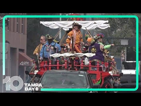Ye Mystic Krewe of Gasparilla raids downtown Tampa, demands key to the city from Mayor Castor