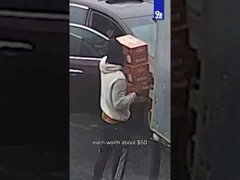 VIDEO: Men steal cases of tequila from DC delivery driver