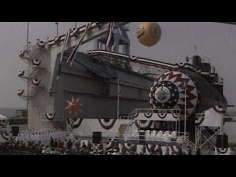 WBIR Archive: Ken Schwall attends the christening of the USS Greeneville in 1994