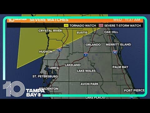 Live radar: Potential severe weather moves into Tampa Bay region