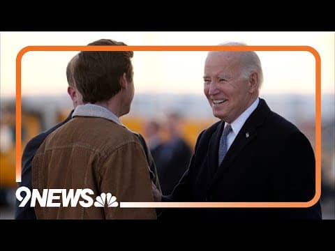 President Biden arrives in Pueblo ahead of visit to CS Wind plant