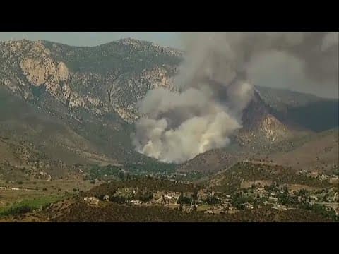 Firefighters continue to battle the Monte Fire Wednesday, with more than 400+ acres burned