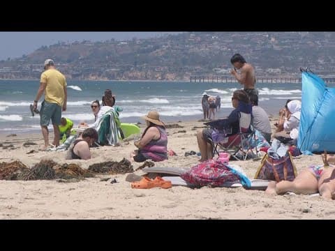 Beachgoers hit the shores bright and early to celebrate 4th of July