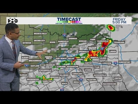 DFW Weather quick hit: Friday storms forecast