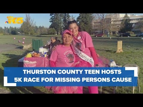 Thurston County teen organizes 5K race to raise awareness for case of missing child Oakley Carlson