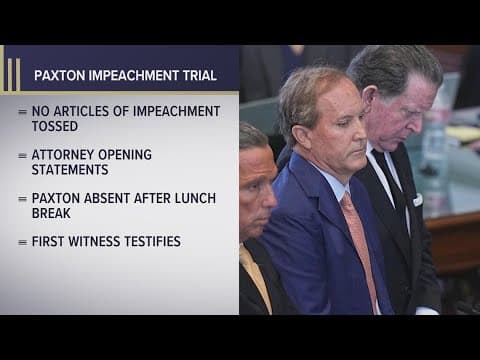 Ken Paxton impeachment trial: Highlights from Day 1