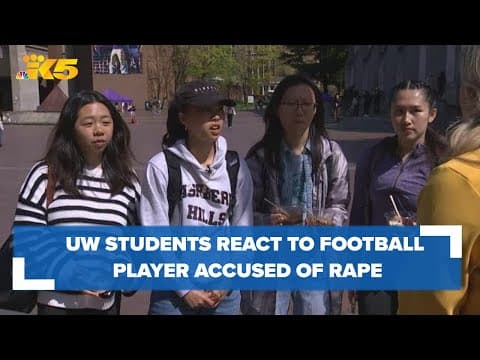 UW students react to football player accused of 2 rapes