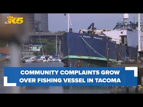 Fishing vessel leaking ammonia into Tacoma's Foss Waterway