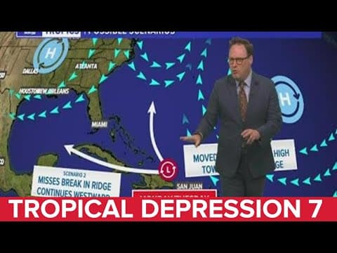 Wednesday evening tropical update: TD 7 forms in central Atlantic