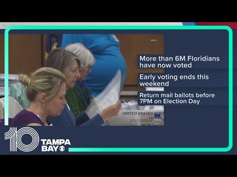 Last day for early voting: County-by-county list for Tampa Bay area