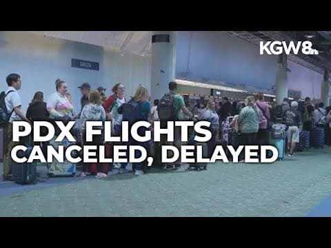 Flights canceled or delayed at Portland airport due to winter storm update