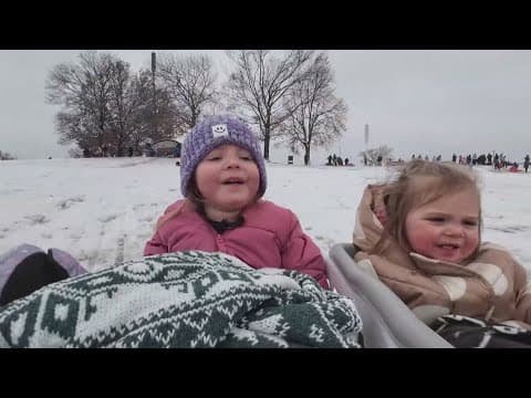 North Texas kids get one last day in the snow before it melts