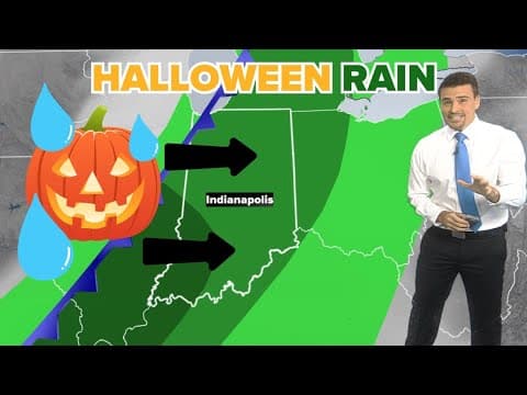Early look at rain chances for Halloween across Indiana