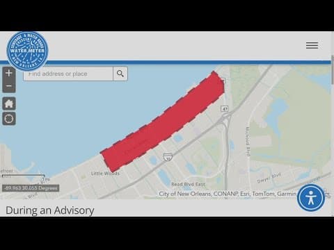 Boil advisory issued for New Orleans neighborhood