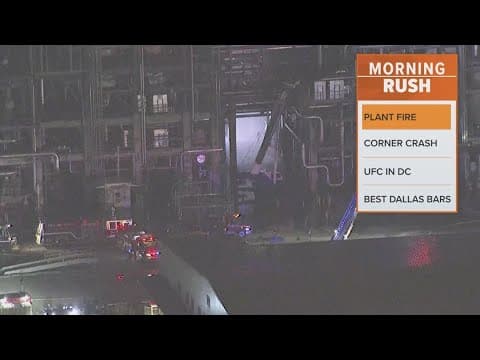 Fire erupts at a chemical plant south of Houston