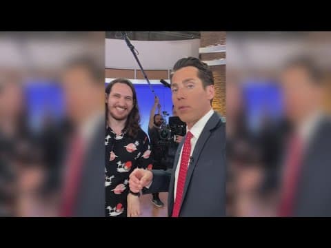 Eric trades places with a social media influencer