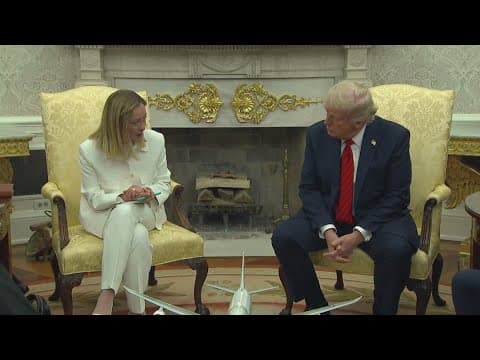 Italian PM meets with Trump to discuss tariffs and legal clashes