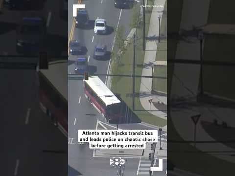 Atlanta man hijacks transit bus and leads police on chaotic chase before getting arrested