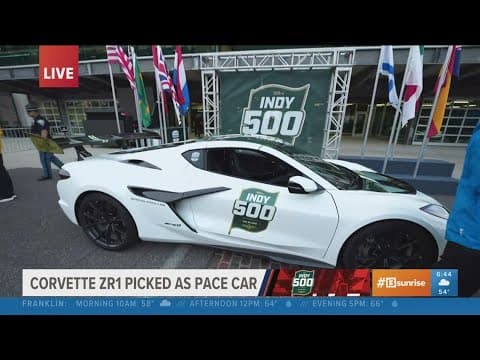 Taking a look at the 2025 Indy 500 pace car: Chevy Corvette ZR1