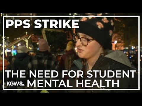 Portland Public Schools teachers hold candlelight vigil to draw attention to student mental health