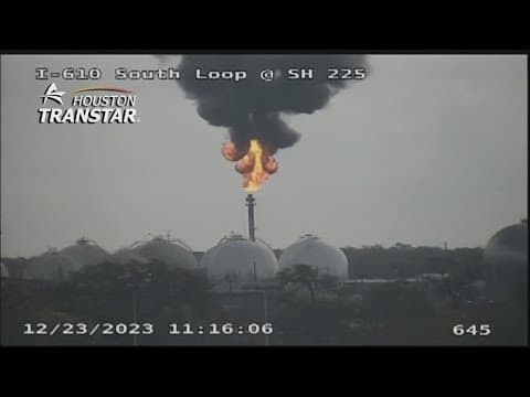 Black smoke seen across SE Houston for hours after power outage causes flaring at plant