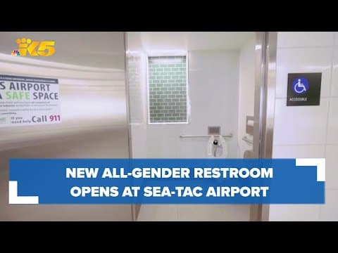 Multi-user, all-gender restroom opens at Sea-Tac Airport