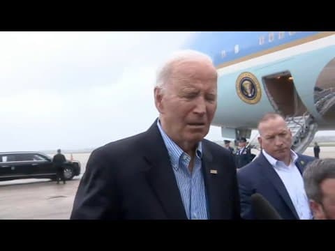 Joe Biden provides comment on port strike, Iran's missile strike on Israel