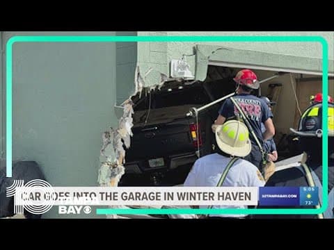 Pickup truck goes into Winter Haven home