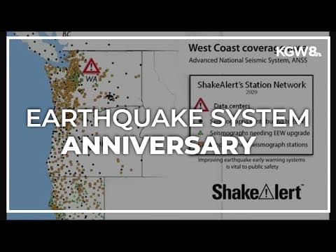 3rd anniversary of ShakeAlert earthquake warning system