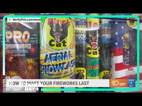 Leftover fireworks? Here's how to make them last until next year