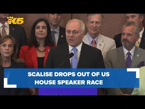 Breaking: Republican  Rep. Steve Scalise drops out of US House speaker race