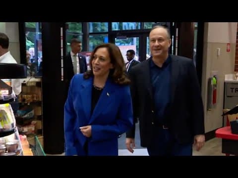 VP Kamala Harris and Gov. Tim Walz stop into Sheetz gas station, grab Doritos (Aug. 18, 2024)