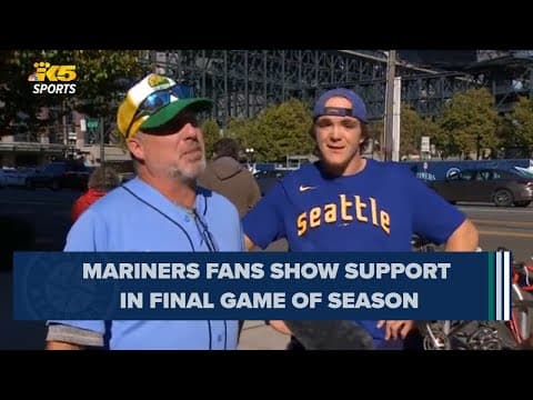 Mariners fans show support and dedication at sold-out, inconsequential last game of season