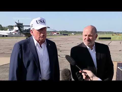 President Donald Trump says he plans to visit Texas 'probably Friday'