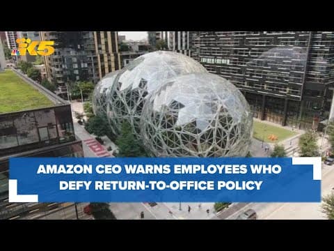 'It's probably not going to work out' for Amazon employees resisting return to office, CEO says