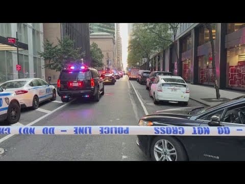 At least 5 people, including a police officer, killed in a Manhattan office building shooting