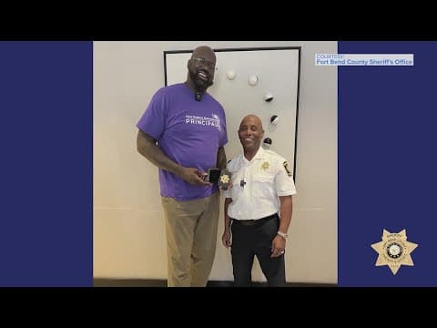Shaq named honorary special deputy with Fort Bend County Sheriff's Office