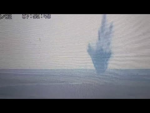 World War II-era bomb explodes on runway at Japanese airport