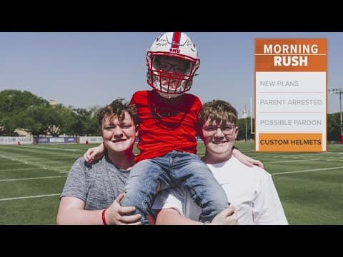 SMU unveils custom helmet, created by cancer patient