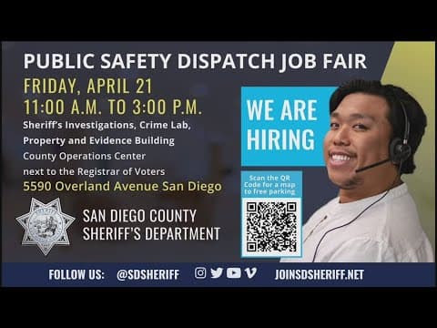 Sheriff's Department talks job fair & text to 9-1-1